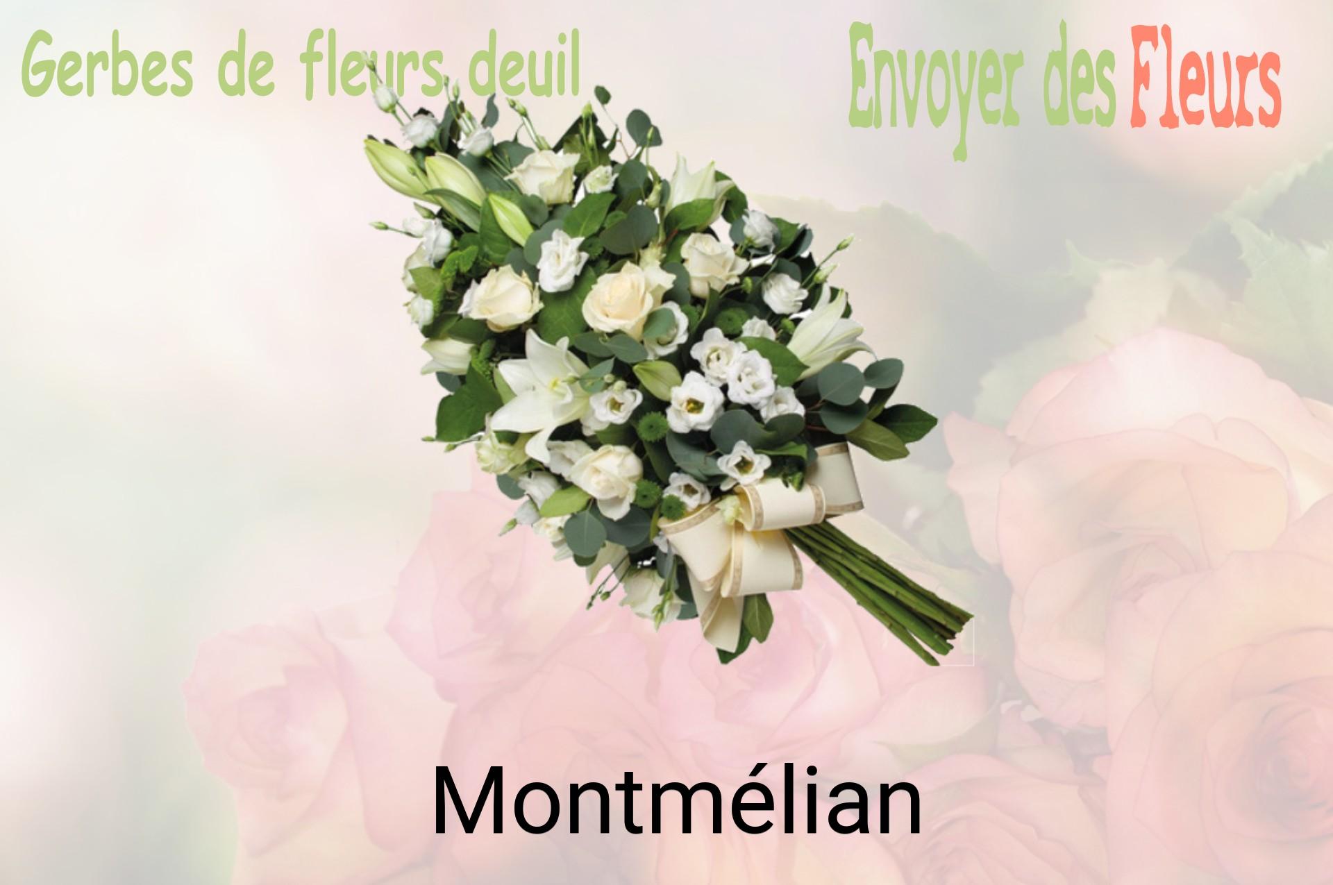 Gerbe de fleurs de deuil livrée à Montmélian